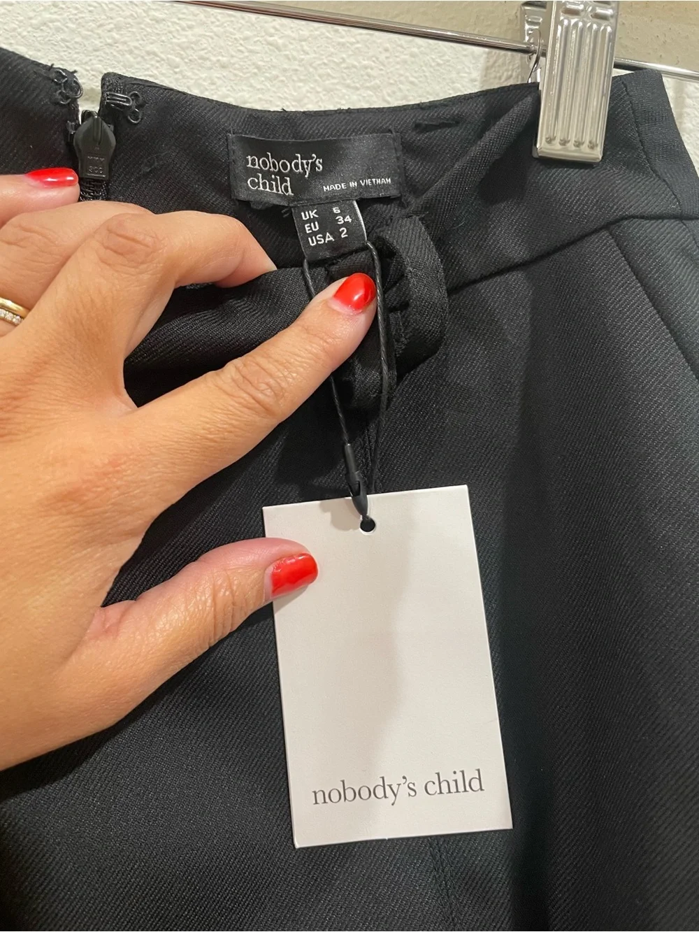 Nobody’s Child Classic Preppy Black Pleated Mini Skirt Size 2 NWT